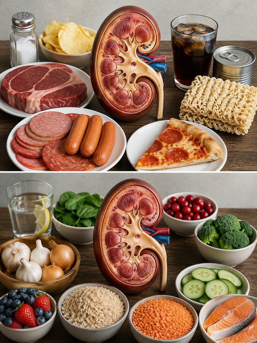 🩺 Alimentos que Pueden Influir en la Salud de tus Riñones