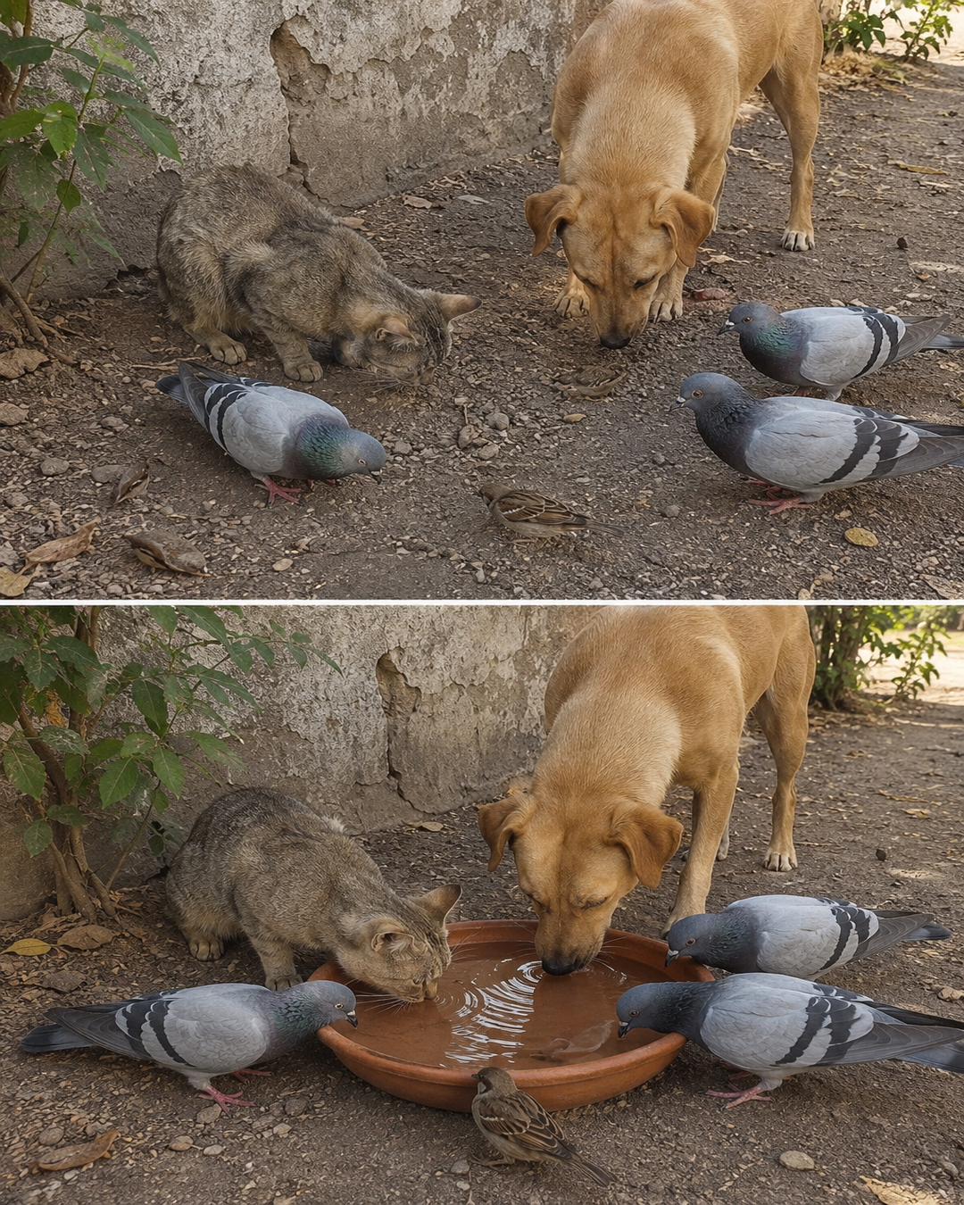 Ofrecer agua a los animales: un pequeño gesto que puede salvar vidas