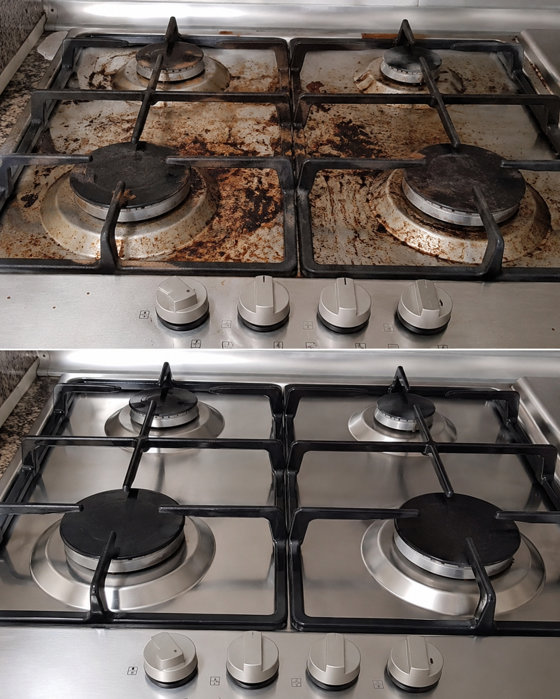 💯 Antes y Después: El Truco Casero que Deja tu Estufa Impecable