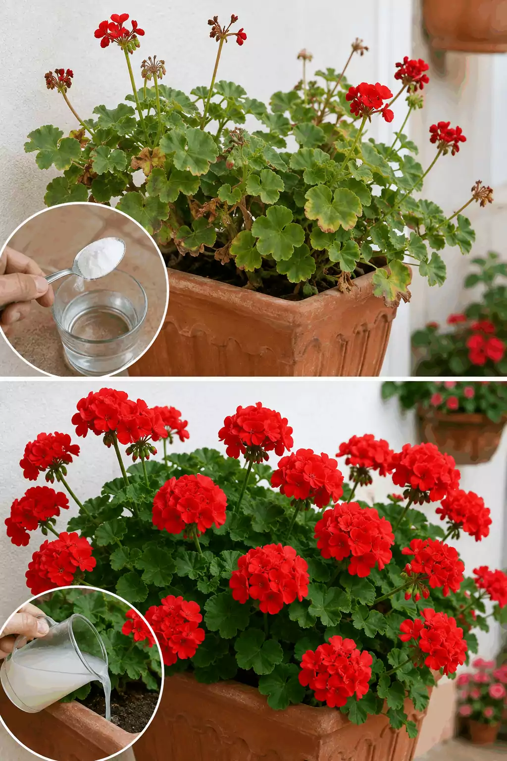 Cómo conseguir geranios llenos de flores con un ingrediente que ya tienes en casa