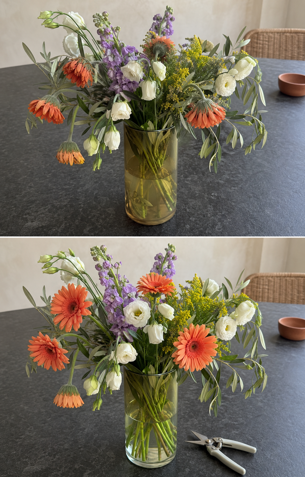 ¿Tus flores se marchitan enseguida? Prueba este sencillo truco