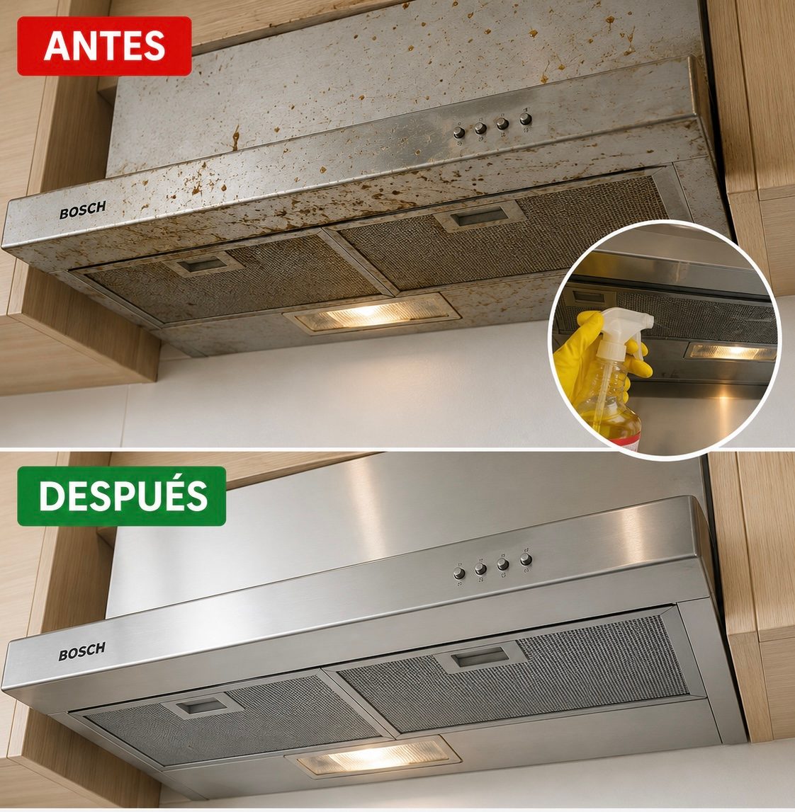 El Método Fácil para Limpiar la Campana de la Cocina sin Esfuerzo