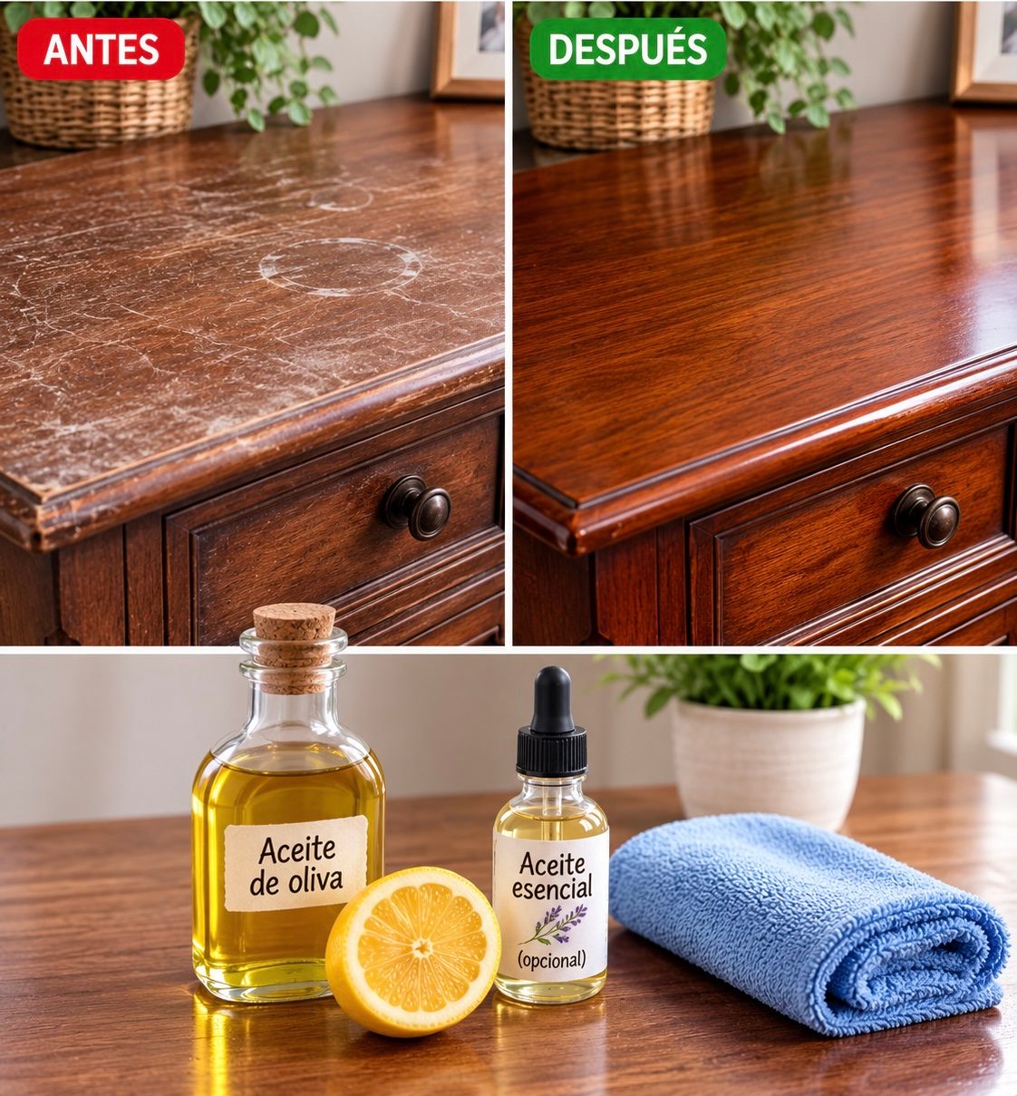 Solo Unas Gotas y tus Muebles de Madera Volverán a Brillar