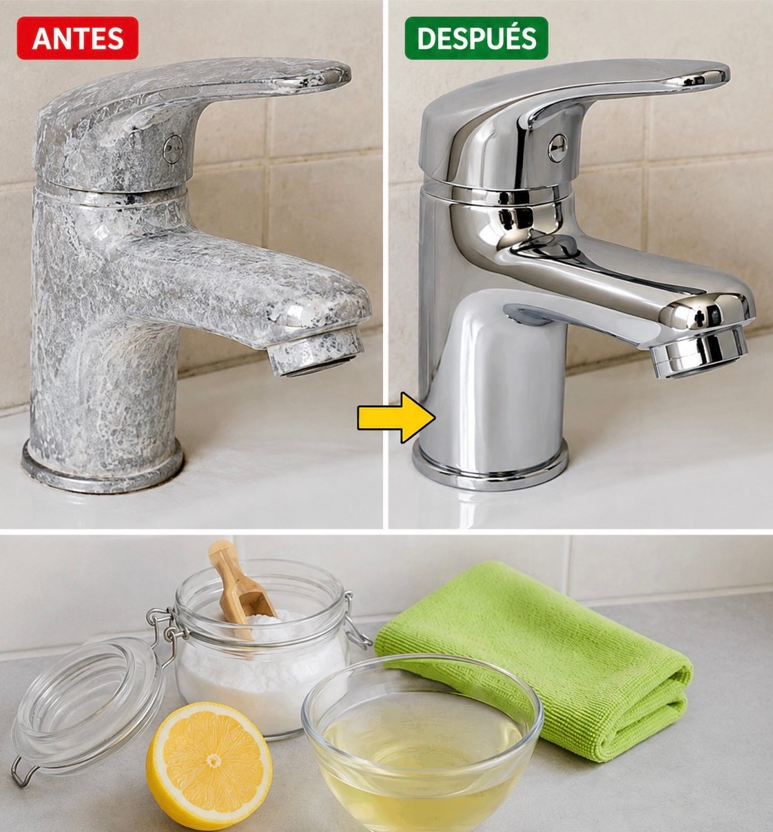 El Truco Casero para Eliminar la Cal de los Grifos Fácilmente