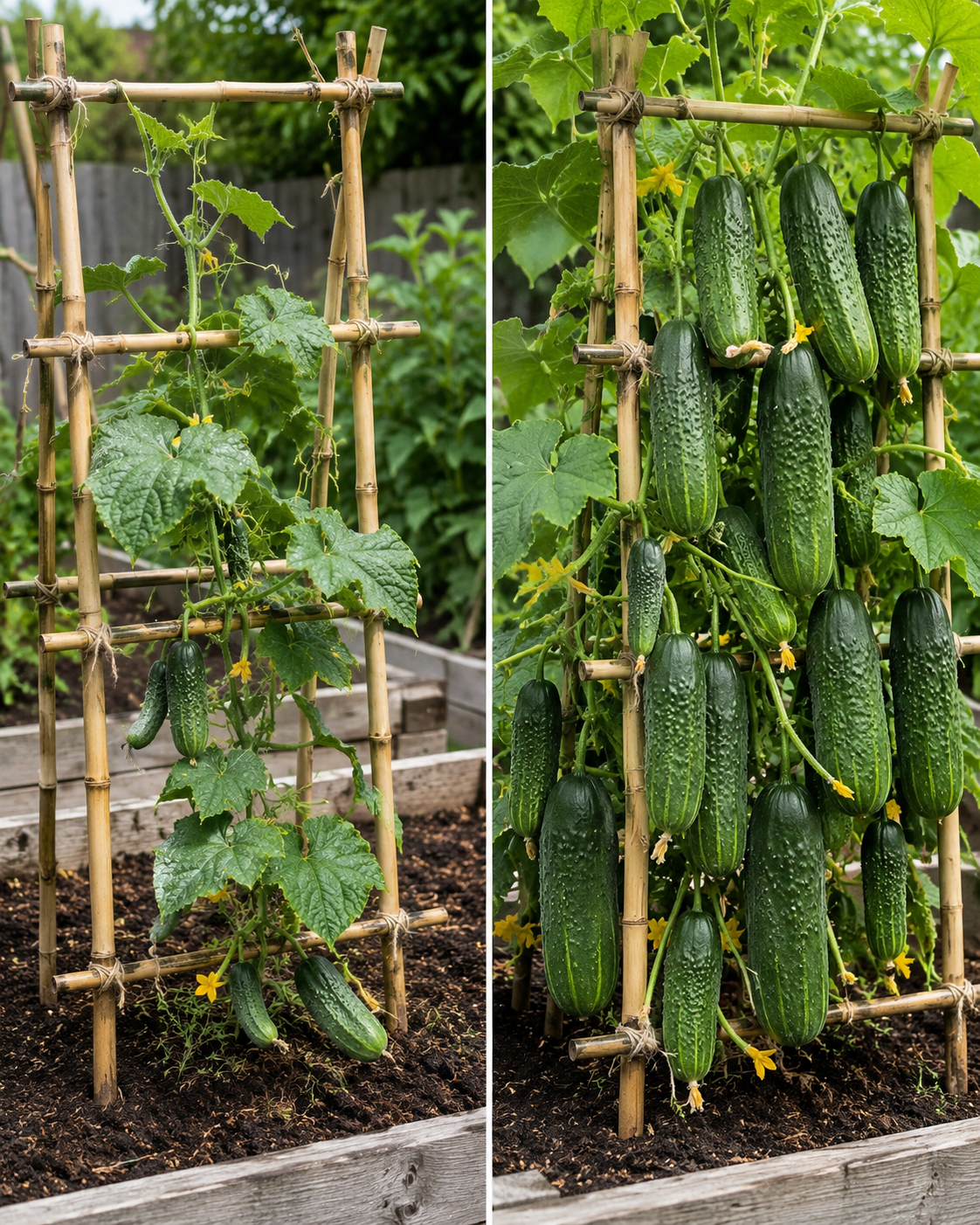 El Truco para Tener Pepinos Más Grandes y en Abundancia