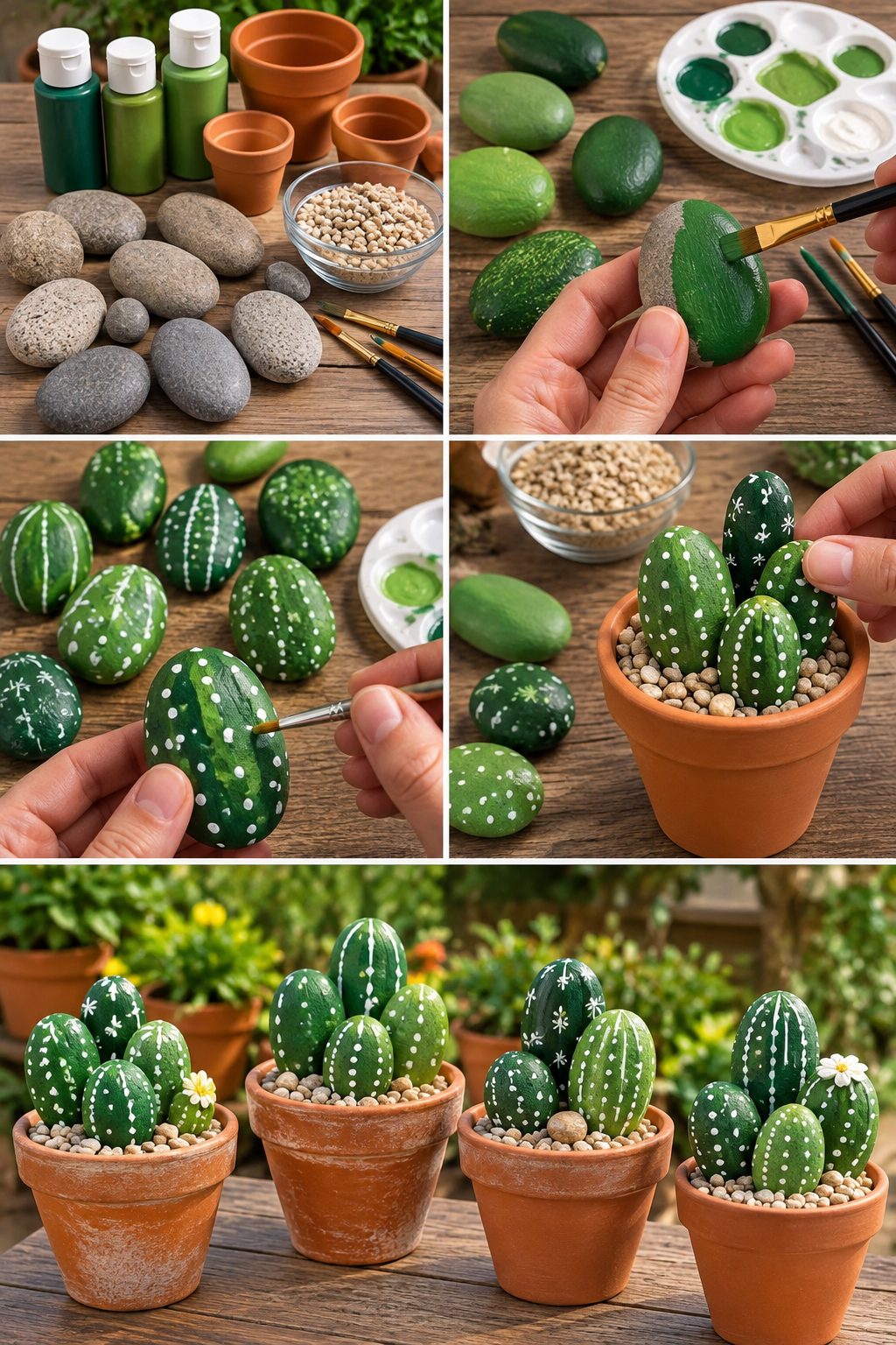 Una idea sencilla para crear cactus que nunca se marchitan