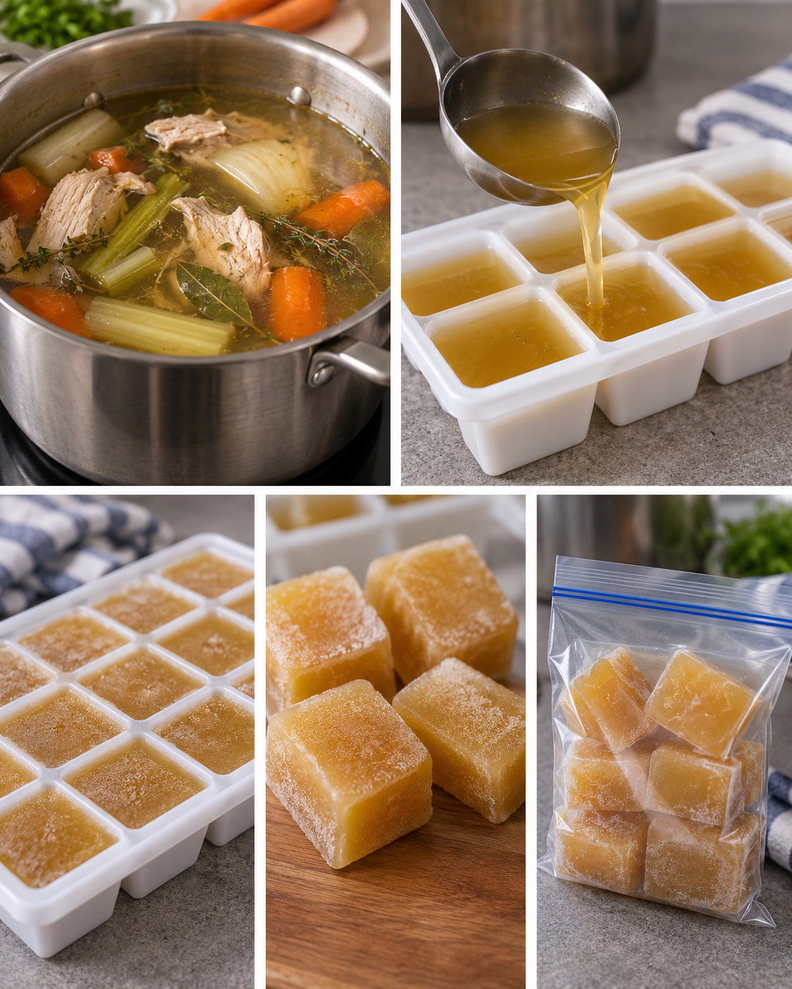 ¿Caldo sobrante? Este truco te ayuda a aprovecharlo mejor