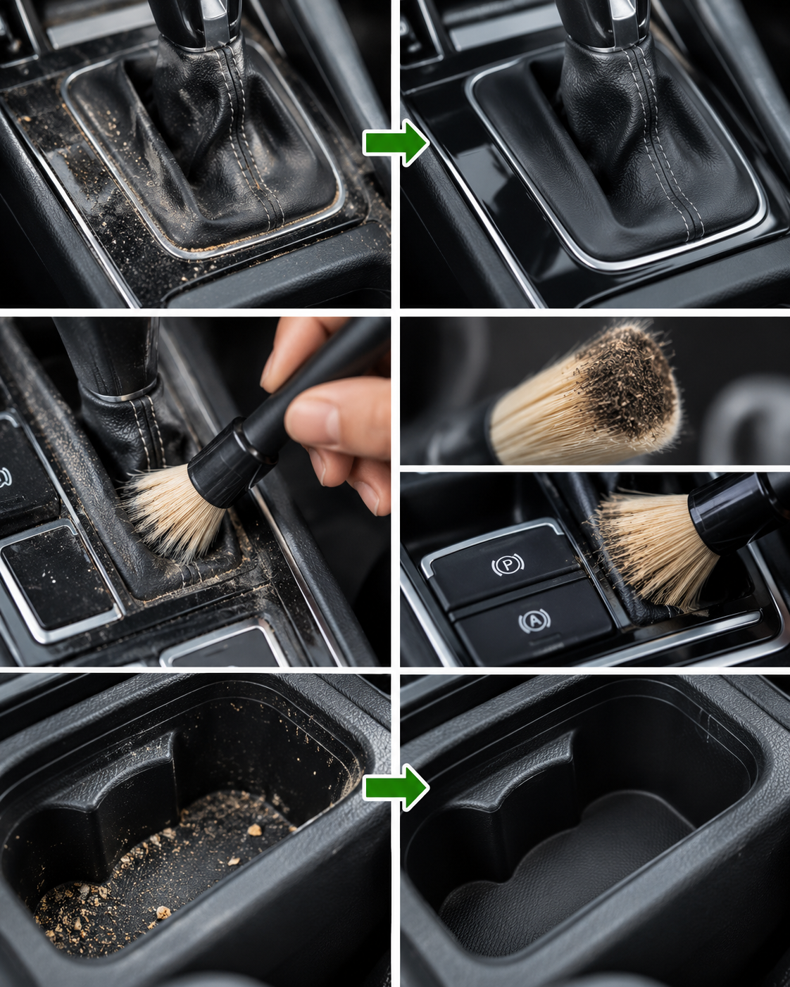 Una brocha puede ser el secreto para limpiar los rincones más difíciles del auto