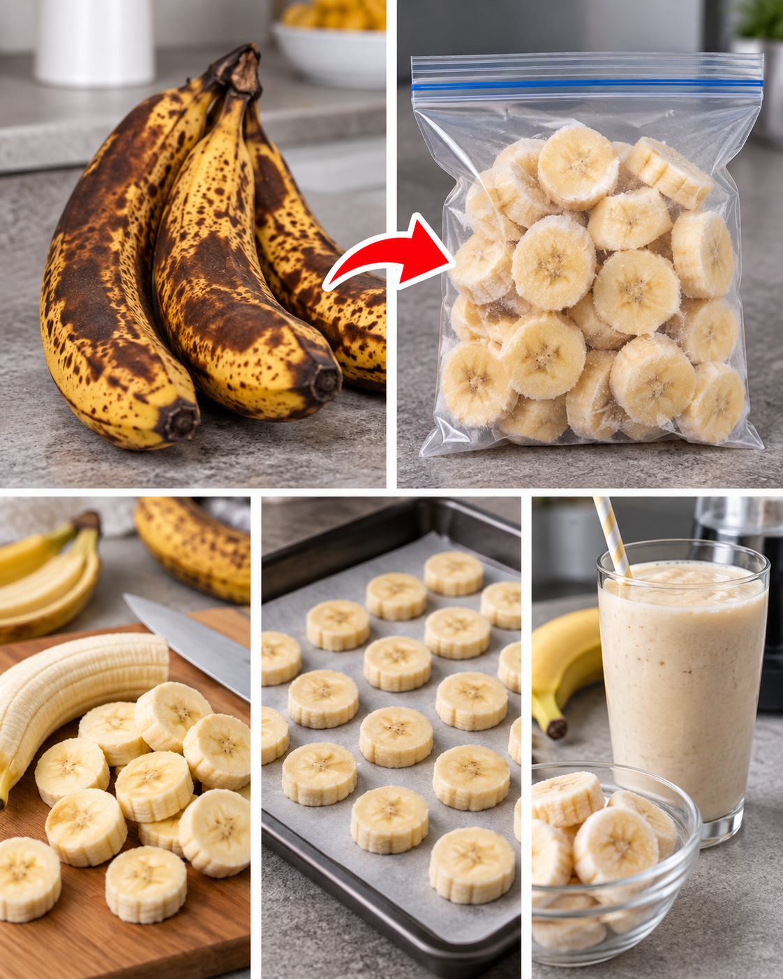 El truco casero para aprovechar mejor los plátanos maduros