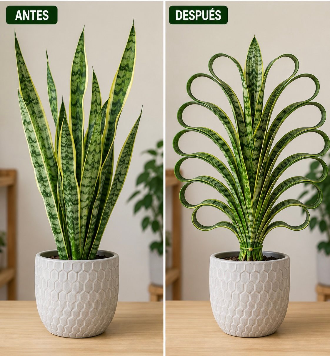 Normal o en Forma de Abanico: Así Puedes Transformar tu Sansevieria