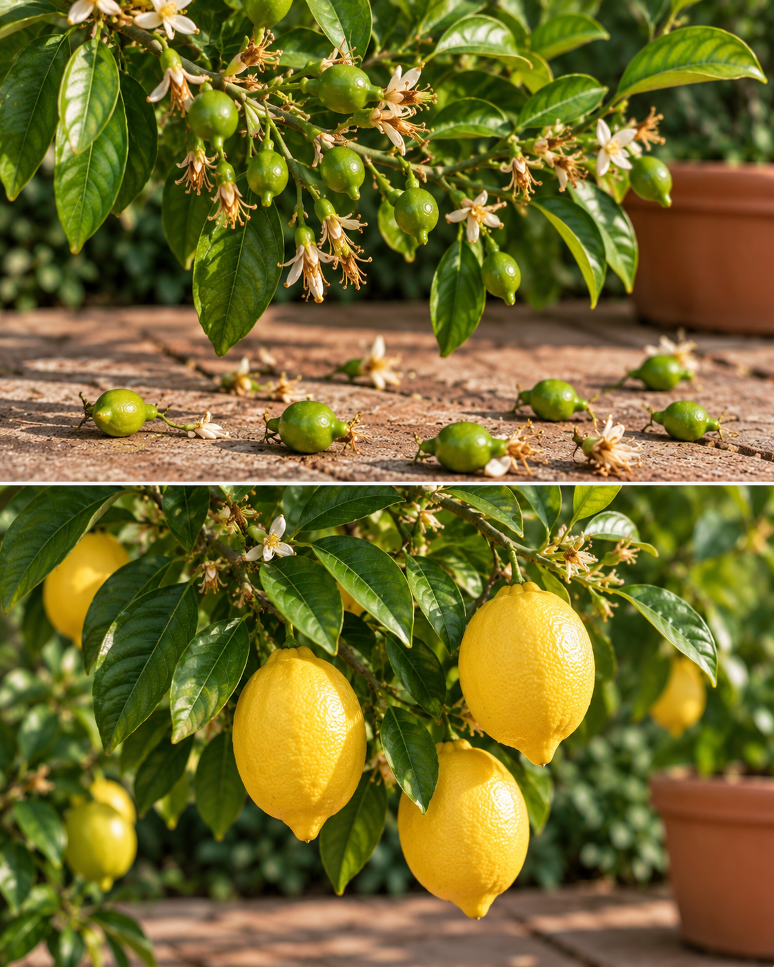 Caída Natural de Limones Pequeños
