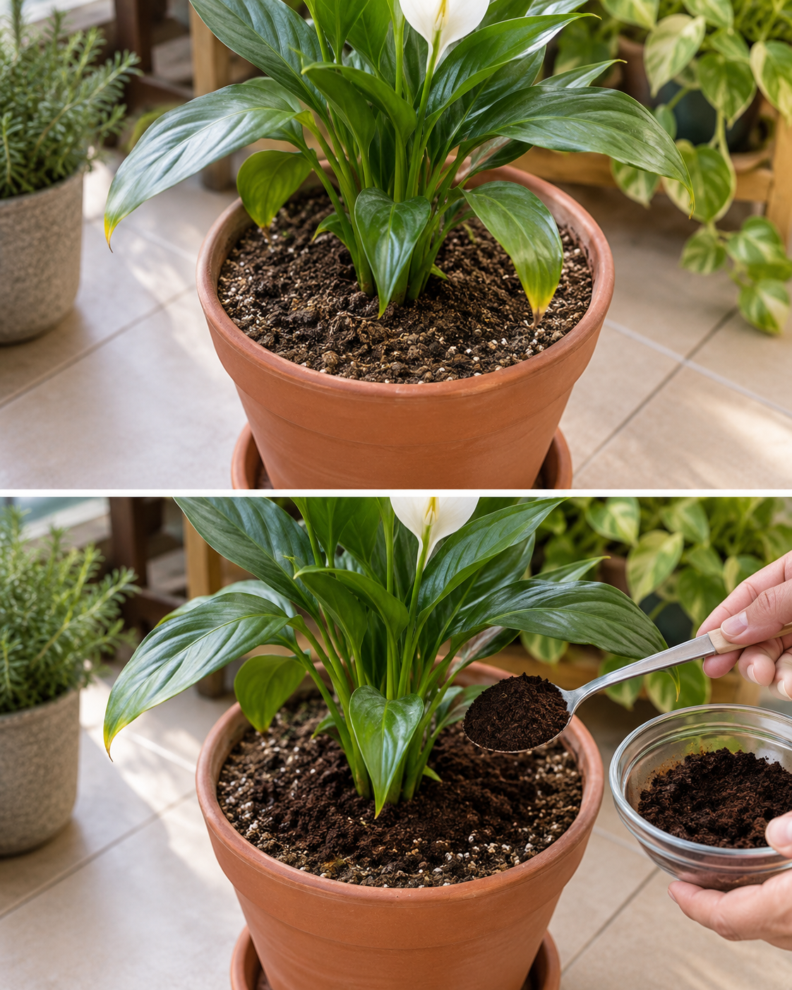 ¿Plantas en maceta? Descubre cómo reutilizar los posos de café