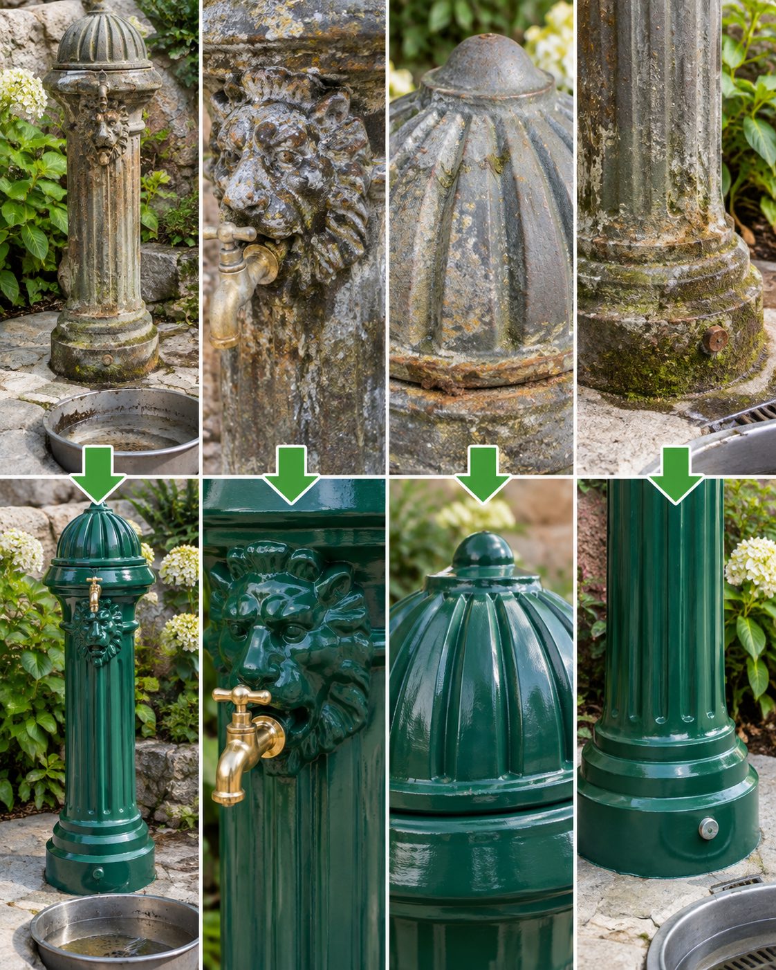 ¿Tienes una Fuente Vieja en el Jardín? Así Puedes Dejarla Como Nueva