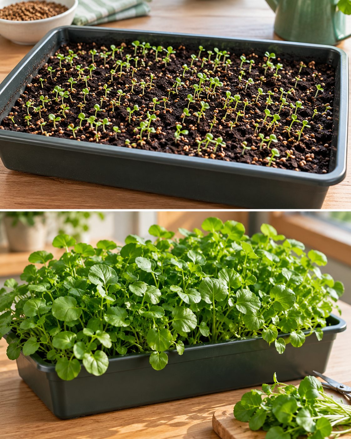 El método sencillo para cultivar berros en casa y cosechar hojas frescas
